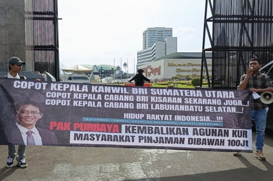 Aktivis Sumut Demo Menkeu, Minta Agunan KUR Masyarakat Asahan Dikembalikan