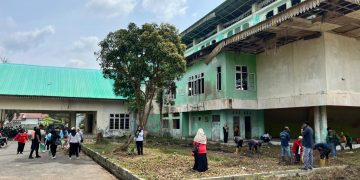 Gedung Serbaguna Tanjungbalai Dibersihkan