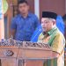 Wakil Bupati Labuhanbatu H Jamri saat menyampaikan sambutan saat Paripurna Laporan Reses di Gedung DPRD Labuhanbatu. 