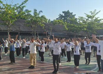 Lapas Labuhan Ruku Laksanakan Senam Pagi Bersama