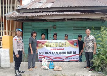 Polres Tanjungbalai Gelar ‘Minggu Kasih’ dan Sapa Warga Sambil Berbagi