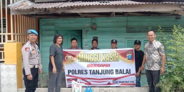 Polres Tanjungbalai Gelar ‘Minggu Kasih’ dan Sapa Warga Sambil Berbagi