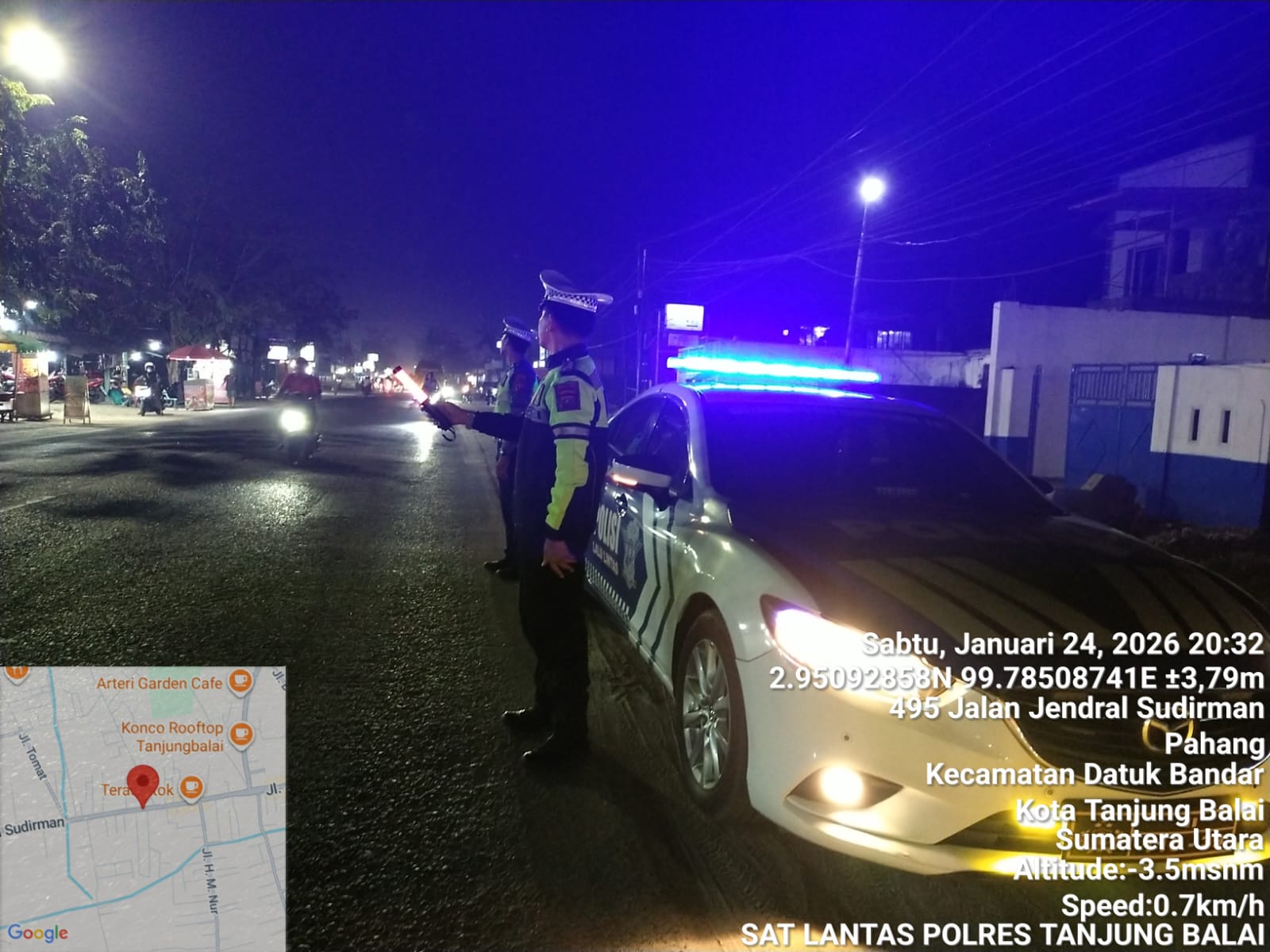 Guna memastikan keamanan dan kenyamanan warga di malam hari, pada hari Sabtu (24/1) malam