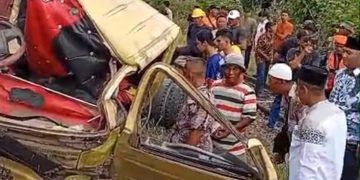 Truk Pengangkut Sawit Ditabrak Kereta Api, 1 Orang Tewas