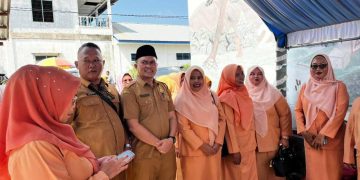 Kepala Dinas Pendidikan Labuhanbatu Abdi Jaya Pohan terlihat hadir di acara Dharma Wanita Persatuan Unit Dinas Pendidikan.