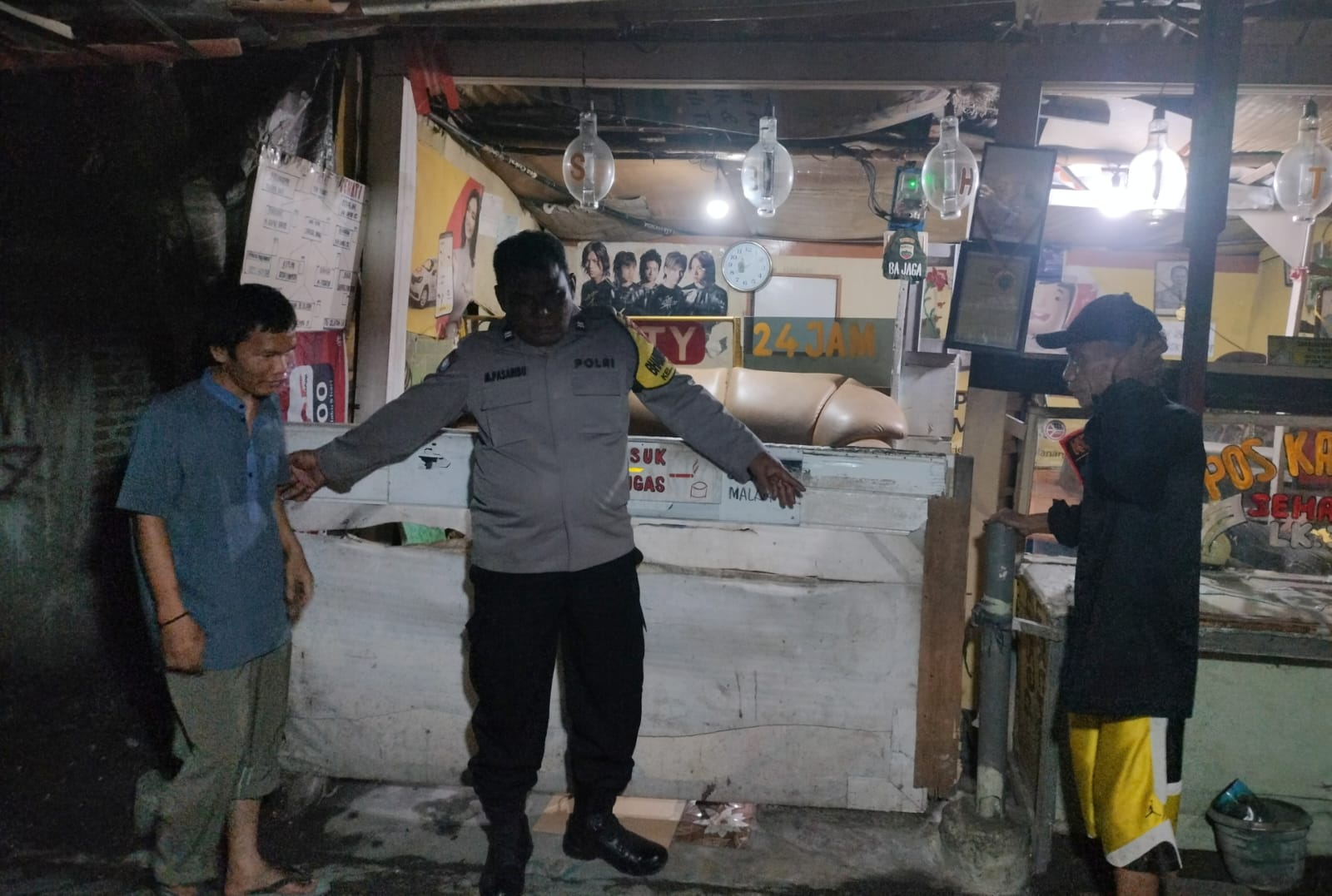 Personel Polsek Tanjungbalai Selatan Ajak Warga Jaga Lingkungan Tetap Kondusif