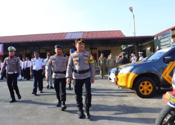 Polres Tebing Tinggi Gelar Apel Operasi Keselamatan Toba 2026