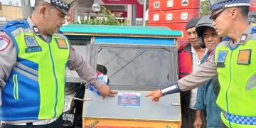 Ops Keselamatan Toba 2026, Polres Tebing Tinggi Berikan Edukasi ke Pengendara