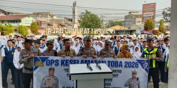 Sat Lantas Polres Tanjungbalai Sosialisasikan Operasi Keselamatan Toba 2026 ke Sekolah