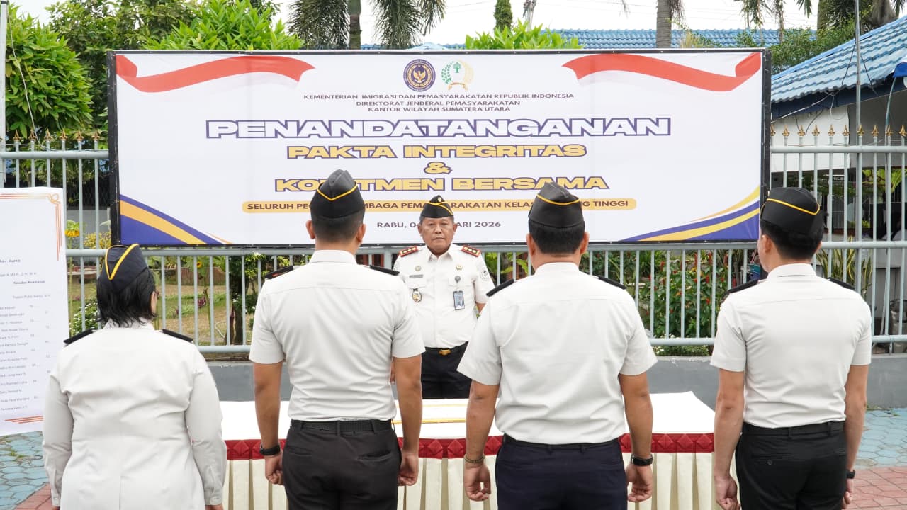 Lapas Tebing Tinggi Deklarasikan Komitmen WBK/WBBM 2026