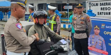 Satlantas Polres Asahan Laksanakan Ops Keselamatan Toba 2026