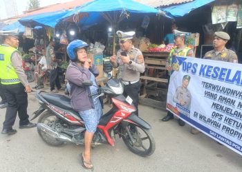 Satlantas Polres Tanjungbalai Sasar Pedagang