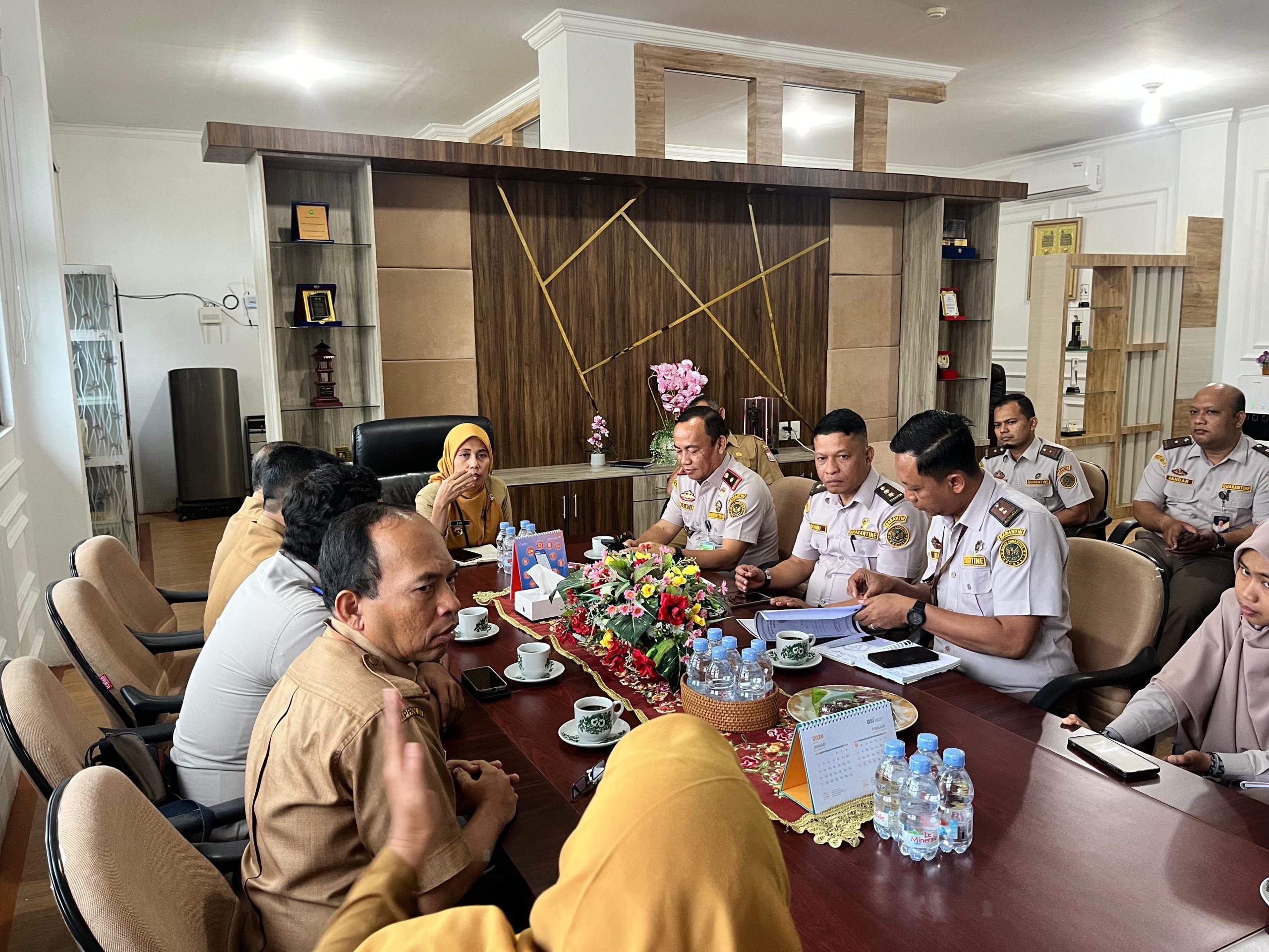 Sekdako Tanjungbalai Sambut Kedatangan Kepala Balai Besar Karantina Sumut