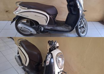 Sepedamotor milik korban yang dicuri.