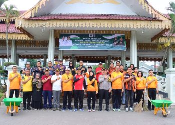 Polres Tebing Tinggi dan Pemko Gelar Gotong Royong 