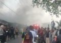Lima Ruko di Asahan  Terbakar