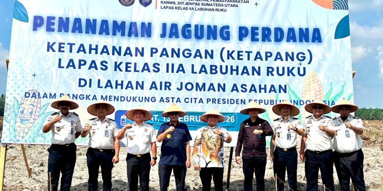 Jajaran Pemasyarakatan Sumut dan Pemda Asahan Tancap Gas Tanam Jagung