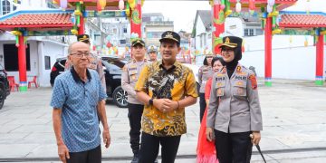 Kapolres Tebing Tinggi Pastikan Pengamanan Imlek di Kelenteng Jiu Li Dong Berjalan Kondusif