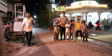 Personel Polres Tanjungbalai Amankan Ibadah Shalat Tarawih