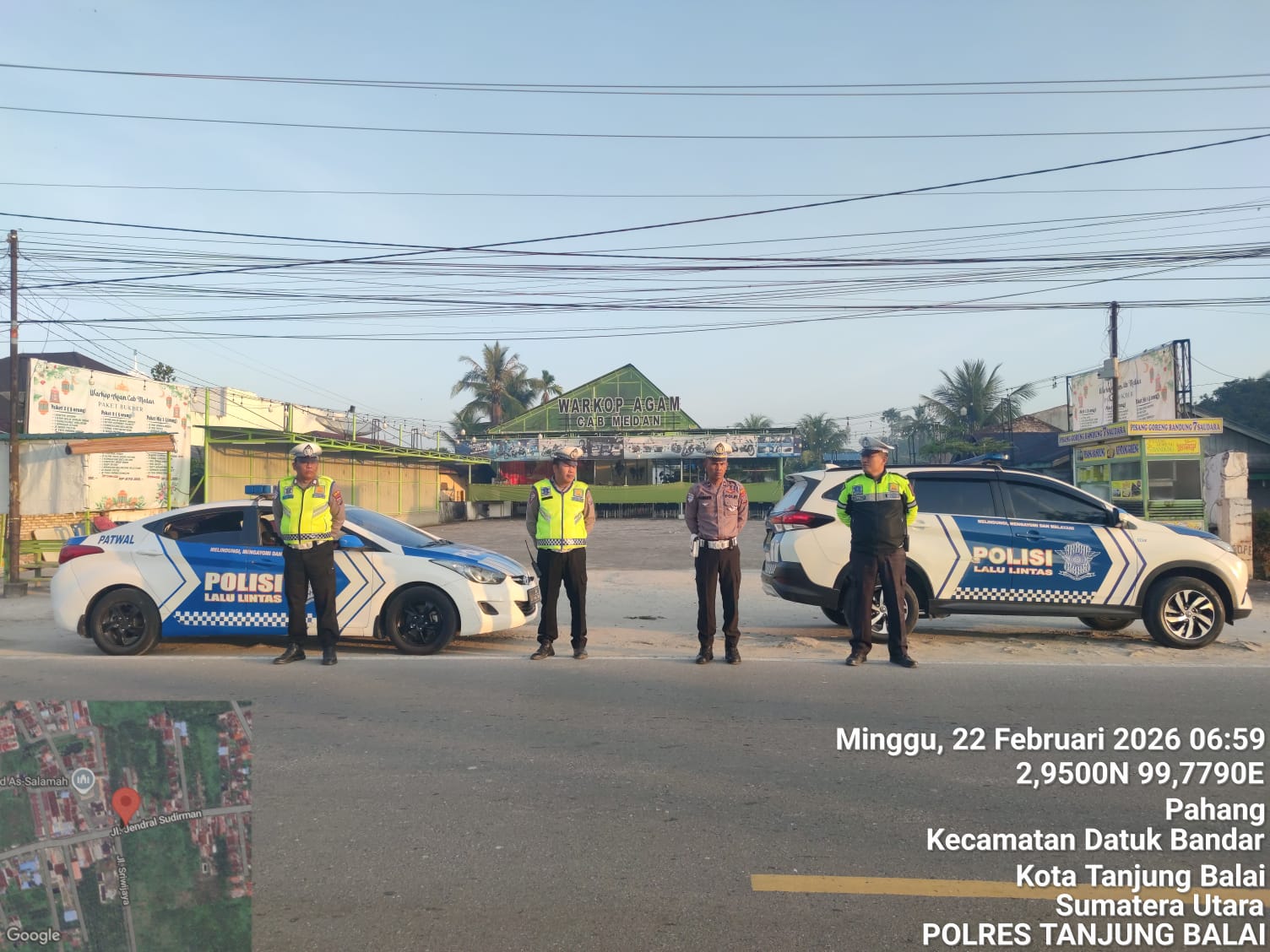 Polres Tanjungbalai Gelar Patroli Asmara Subuh