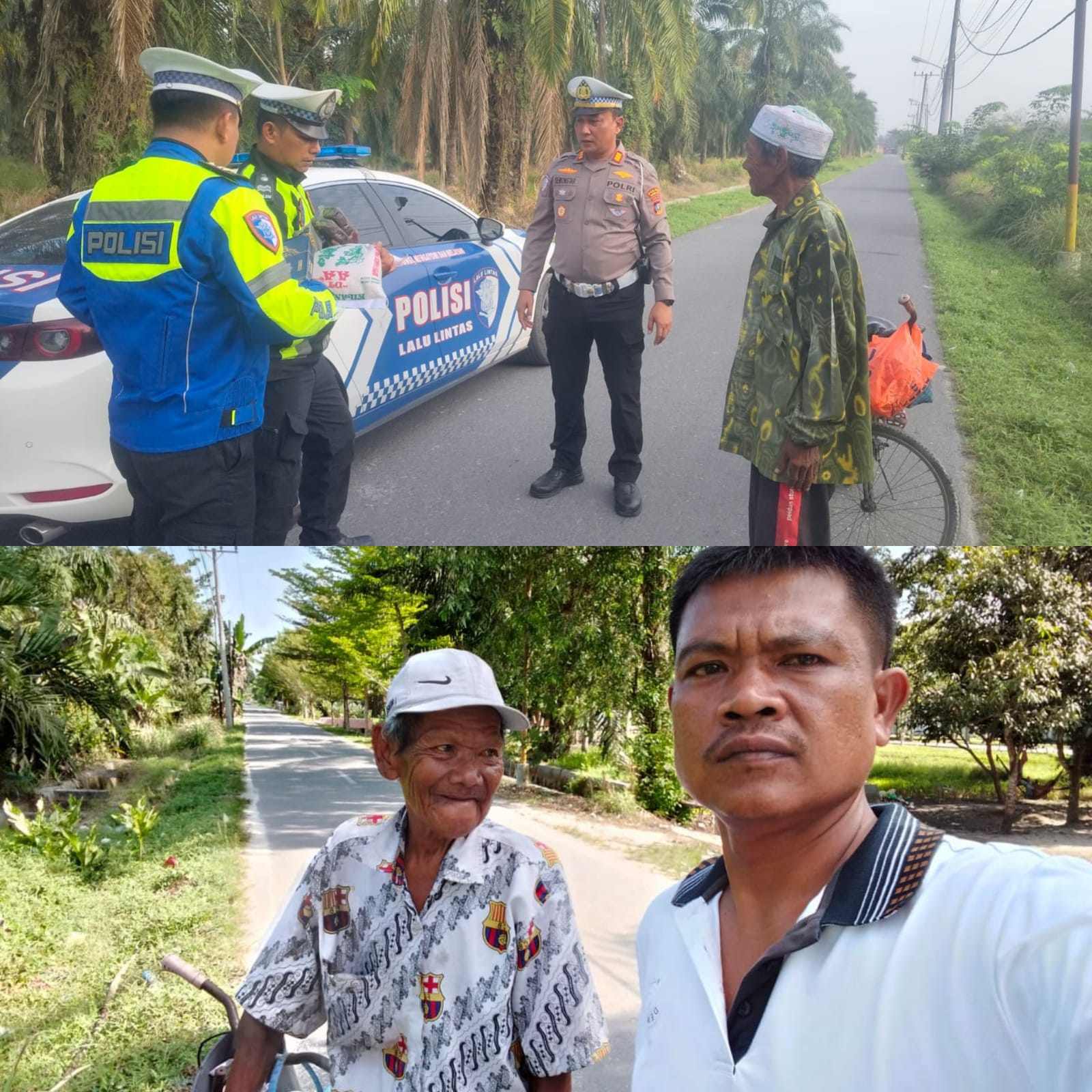 Polres Tanjungbalai Gerak Cepat Salurkan Bantuan Kepada Kakek Darwin