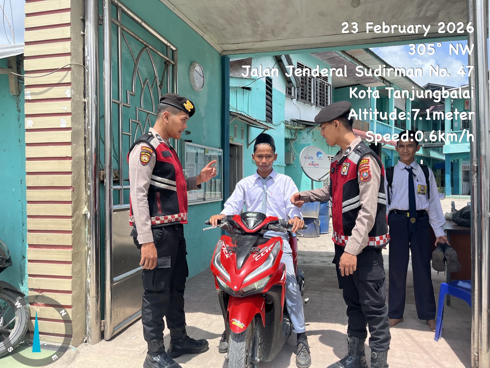 Cegah Tawuran dan Bullying, Sat Samapta Polres Tanjungbalai Sambangi Sekolah