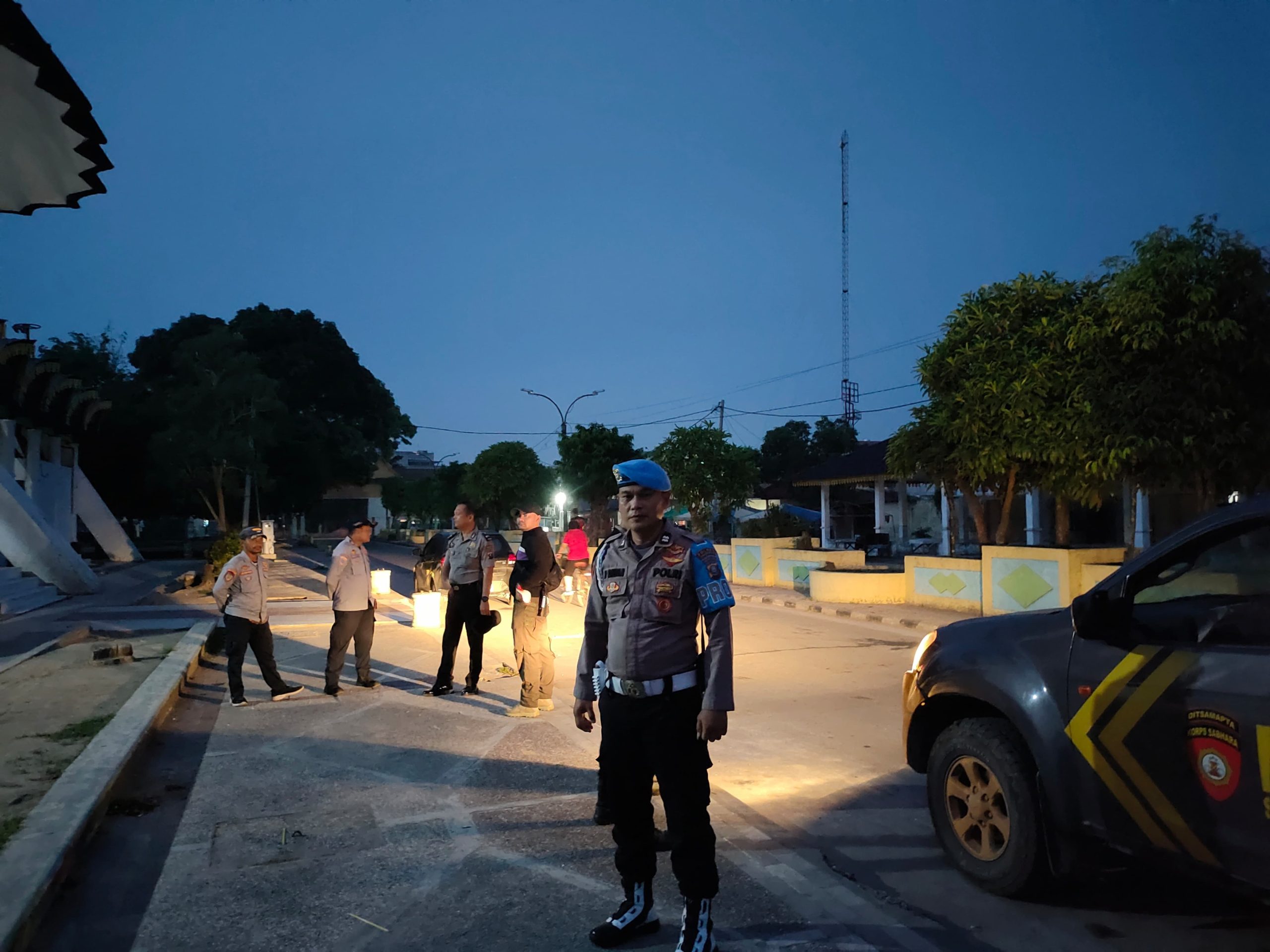 Antisipasi Balap Liar dan Petasan, Polres Tanjungbalai Gelar Patroli Skala Besar