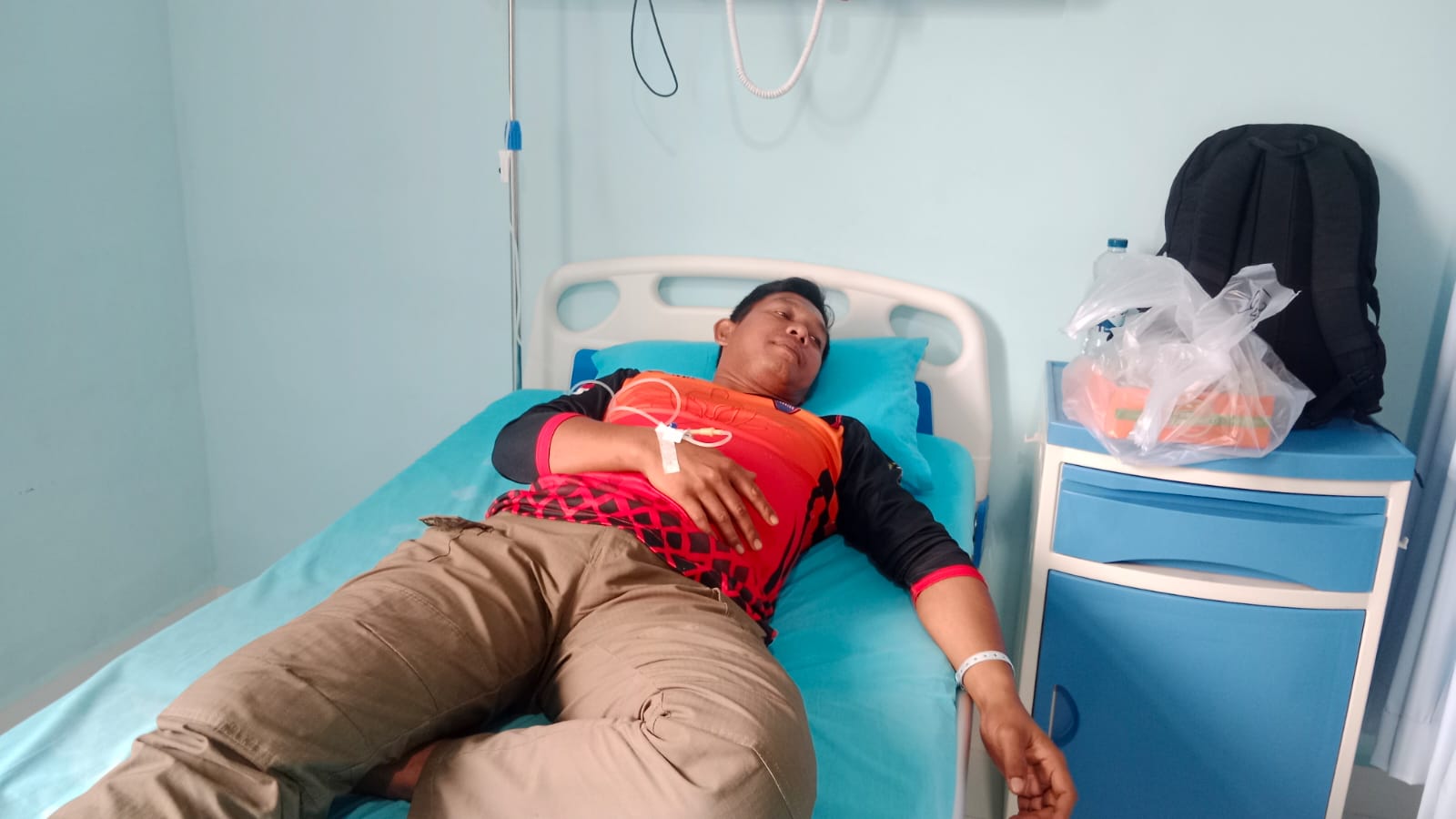 Security PT BSP yang terluka akibat dianiaya penggarap.