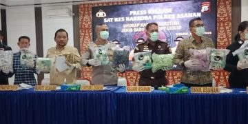 Bawa 10 kg Sabu, Warga Tanjungbalai dan Deli Serdang Diringkus di Asahan