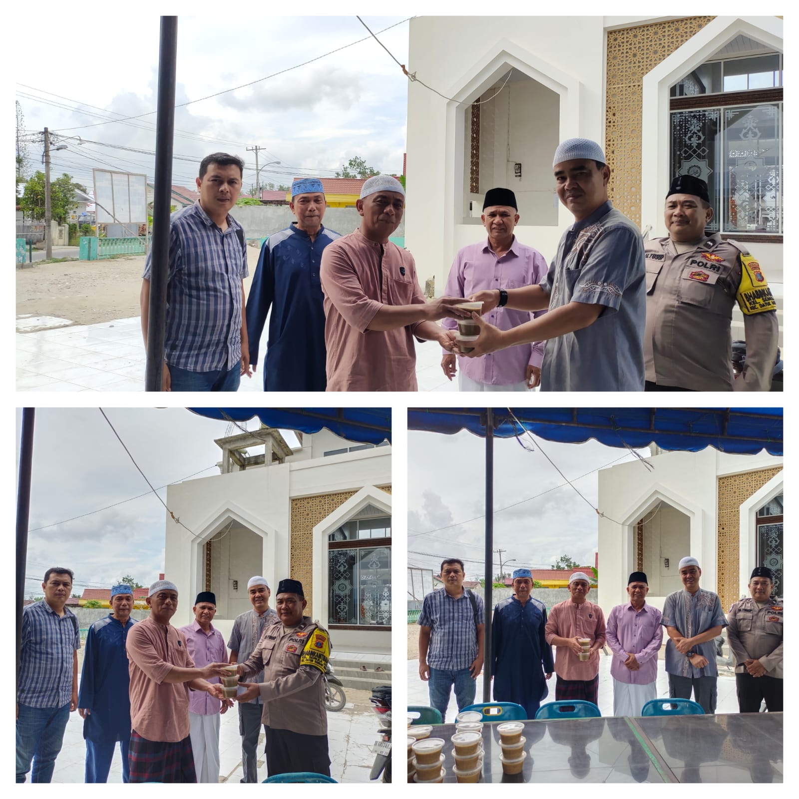 Polres Tanjungbalai Sebar Ratusan Cup Bubur Takjil