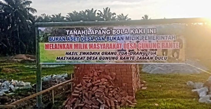 Masyarakat Gunung Rante Resah, Lapangan Bola Kaki Jadi Gedung KDMP