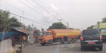 Lokasi gudang CPO ilegal di Batubara.