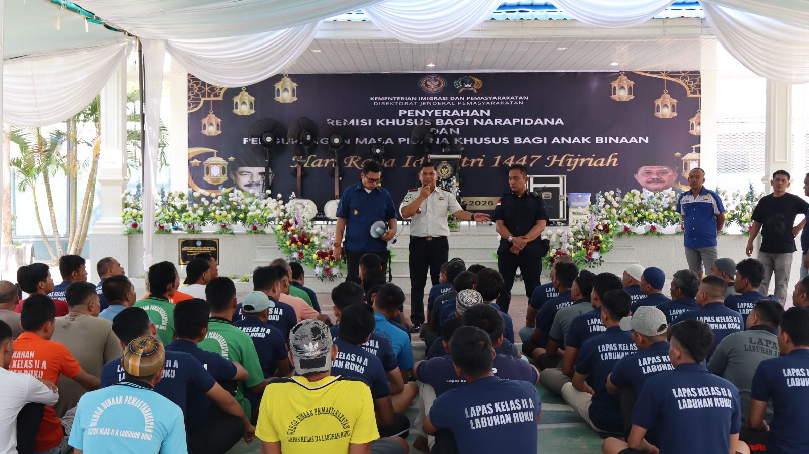 Kalapas Labuhan Ruku Berikan Arahan Kunjungan Lebaran Kepada Warga Binaan