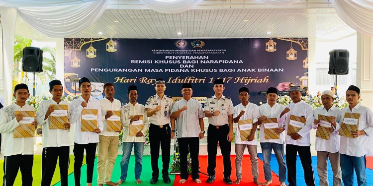 748 Warga Binaan Lapas Labuhan Ruku Terima Remisi Idul Fitri 1447 H