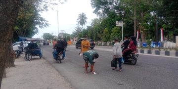 Pengunjung di Alun-alun Kisaran Dipaksa Beli Masker Rp5 Ribu