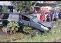 Lakalantas di Asahan, Kijang Inova Remuk Ditabrak Kereta Api