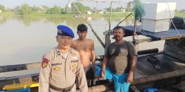 Sat Polairud Polres Tanjungbalai Ingatkan Nelayan, Tingkatkan Kewaspadaan