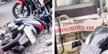 Lakalantas di Jalinsum Batubara-Asahan, Pengendara Vario Luka-luka