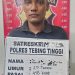 Tersangka pelaku pembunuhan saat di kantor polisi.