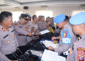 Propam Mabes Polri dan Polda Sumut Laksanakan Mitigasi Risiko Senpi di Polres Asahan