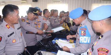 Propam Mabes Polri dan Polda Sumut Laksanakan Mitigasi Risiko Senpi di Polres Asahan