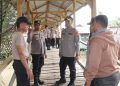 Kapolres Tanjungbalai Letakkan Batu Pertama Renovasi Jembatan Merah Putih 