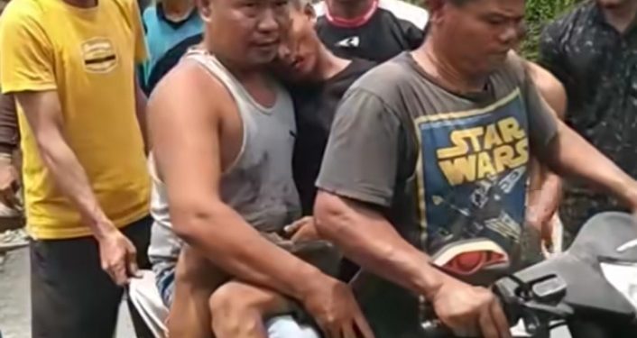 Pengendara Sepedamotor di Asahan Terserempet Kereta Api