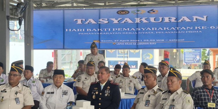 Lapas Labuhan Ruku Ikuti Tasyakuran Virtual Via Zoom 