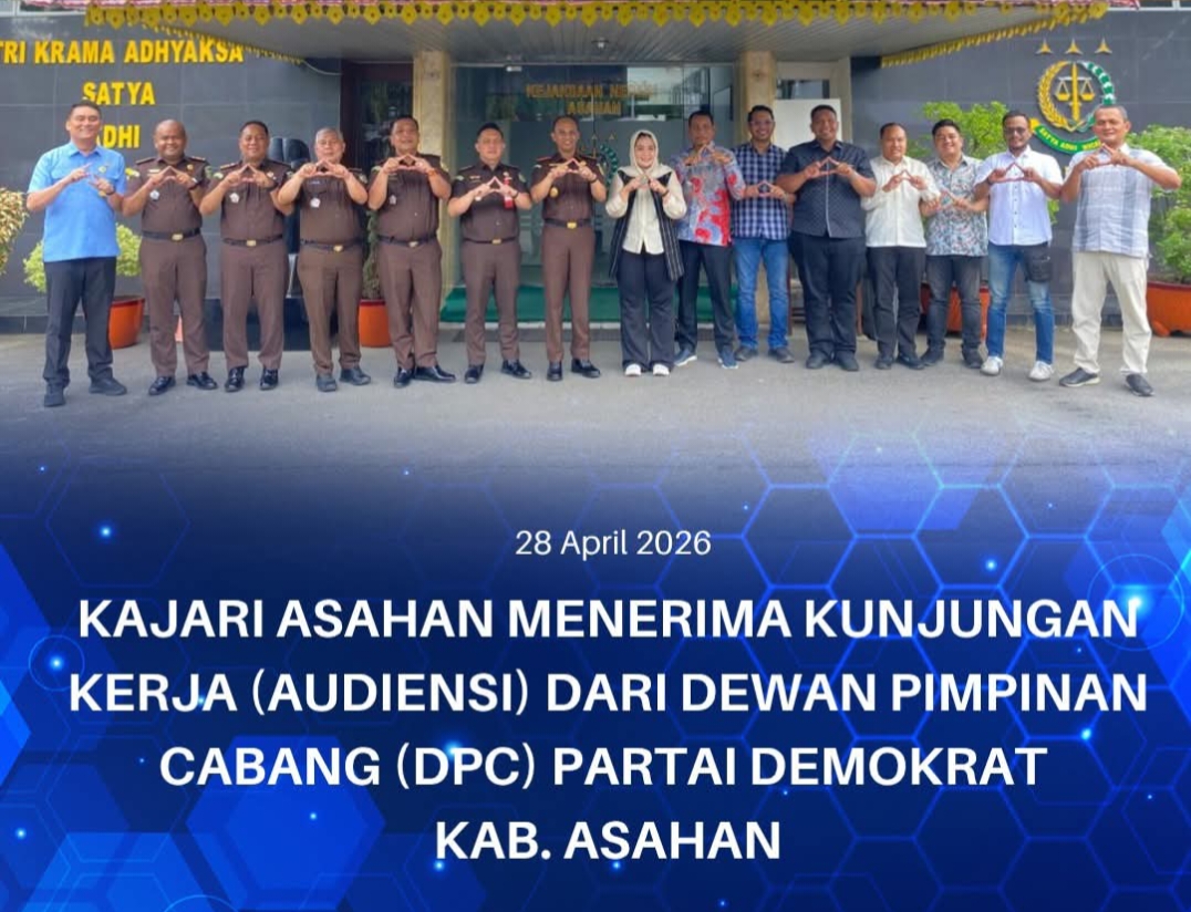 Kejari Asahan Terima Audensi Pengurus DPC Demokrat Asahan