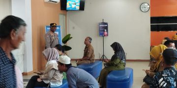 Sat Binmas Polres Tanjungbalai Sambangi Nasabah Bank Sumut