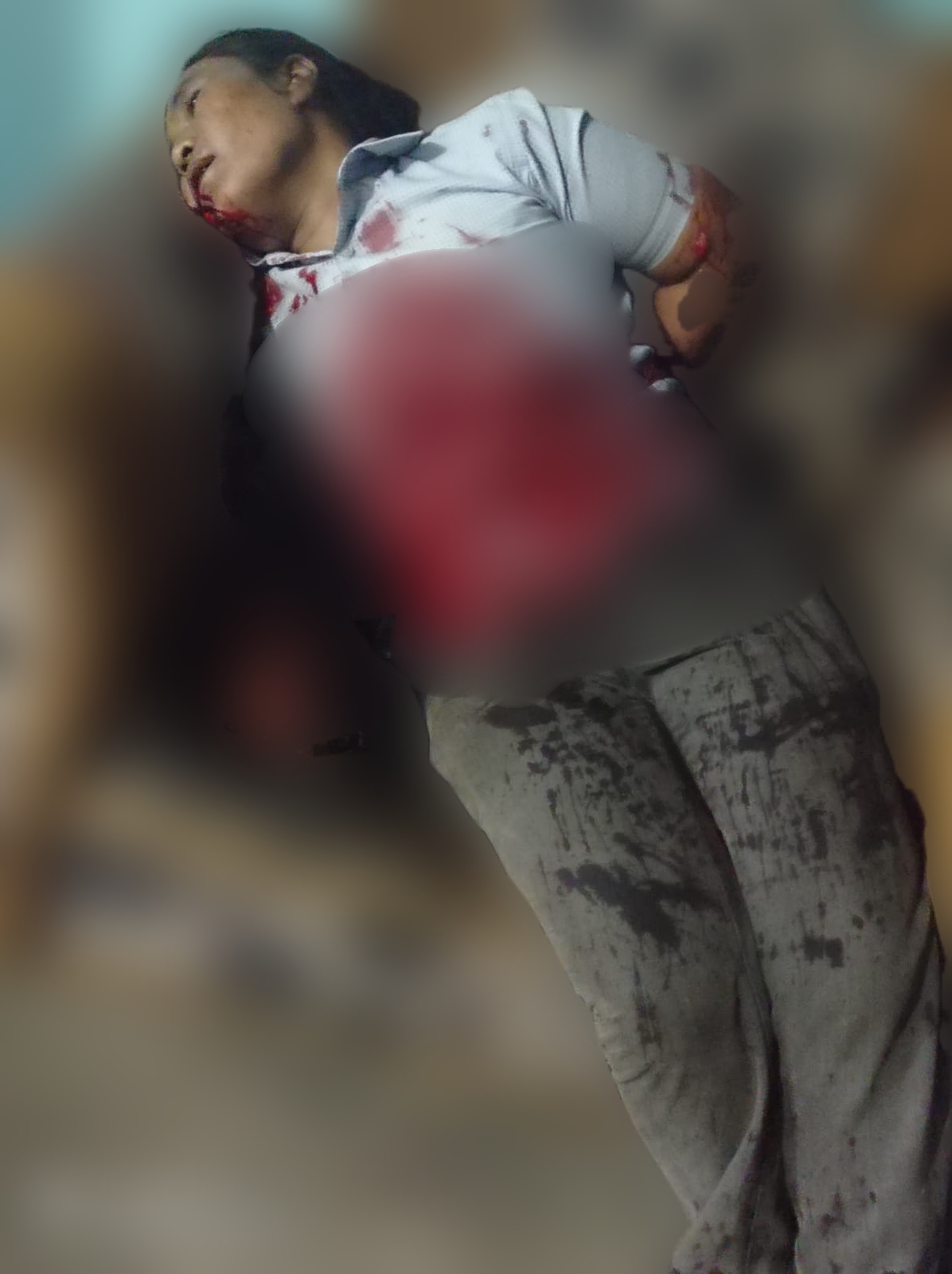 Jenazah korban penikaman di Tebingtinggi. 