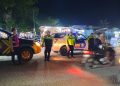 Personel Polres Tanjungbalai Gelar Patroli ‘Blue Light Patrol’ Hingga Larut Malam