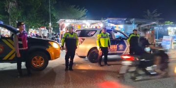 Personel Polres Tanjungbalai Gelar Patroli ‘Blue Light Patrol’ Hingga Larut Malam