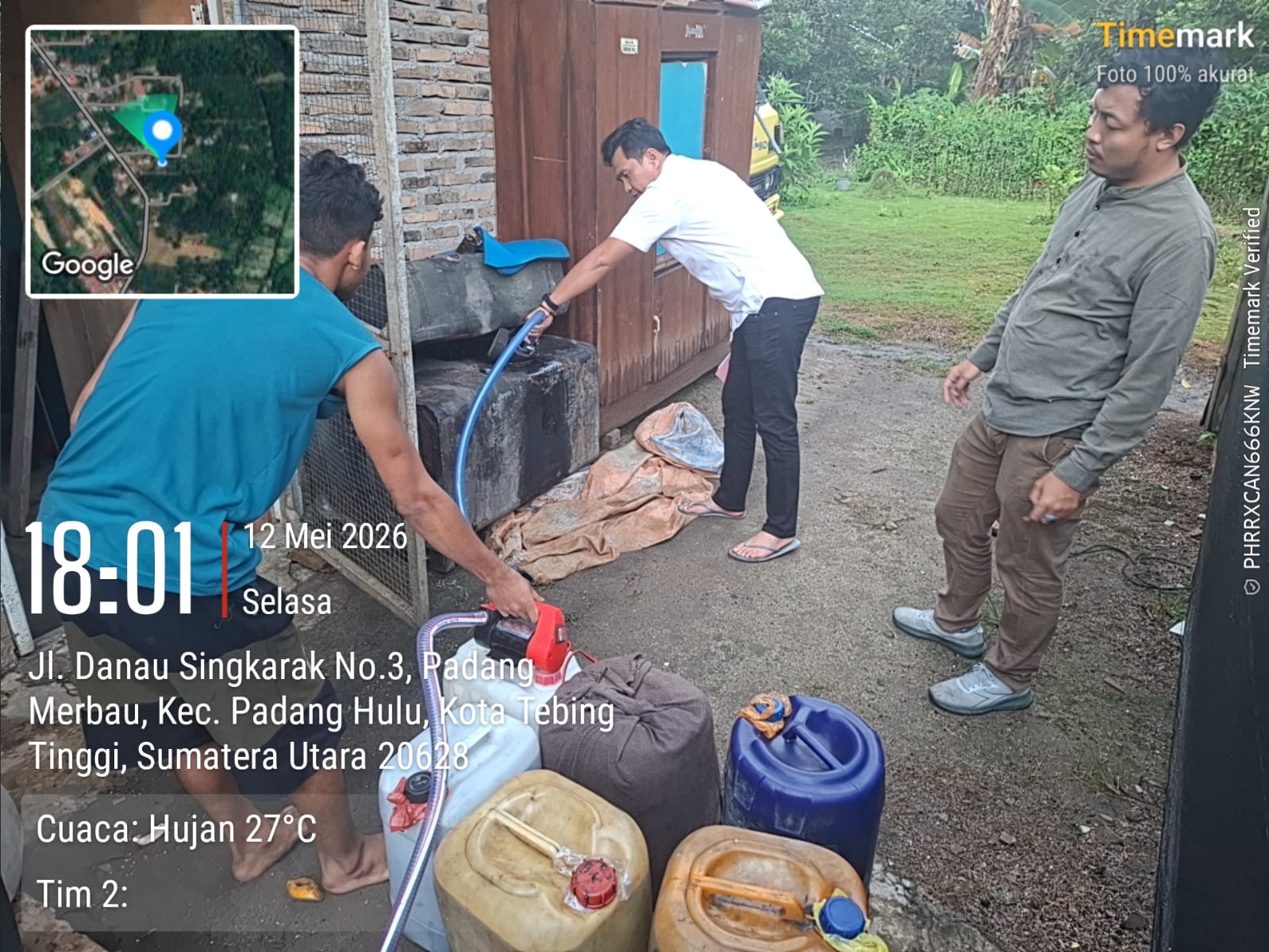 Timbun Solar Bersubsidi, Dua Pria Diringkus Personel Sat Reskrim Polres Tebing Tinggi